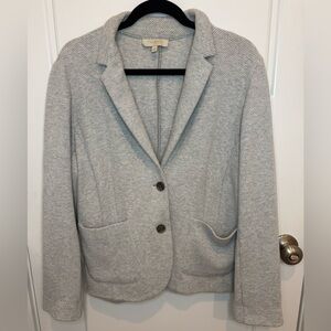 Talbots Grey Woman’s Blazer Size 14 Work Office Jacket